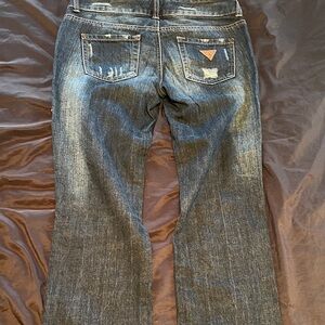Guess Women's Dark Blue Flare Jeans